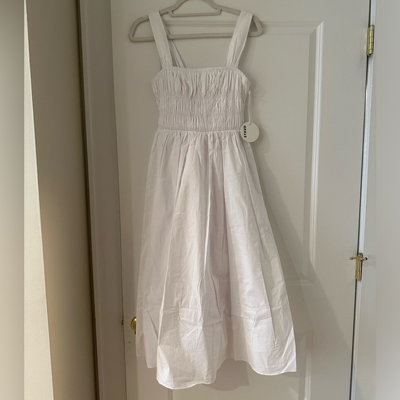 STAUD Ida Smocked Midi Dress - NEW WITH TAGS - Picture 7 of 7